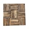 Ekena Millwork Weave Boat Wood Mosaic Wall Tile, Natural Finish, 11 7/8"W x 11 7/8"H x 1/2"P WPW12X12WVMENA - alternate 1
